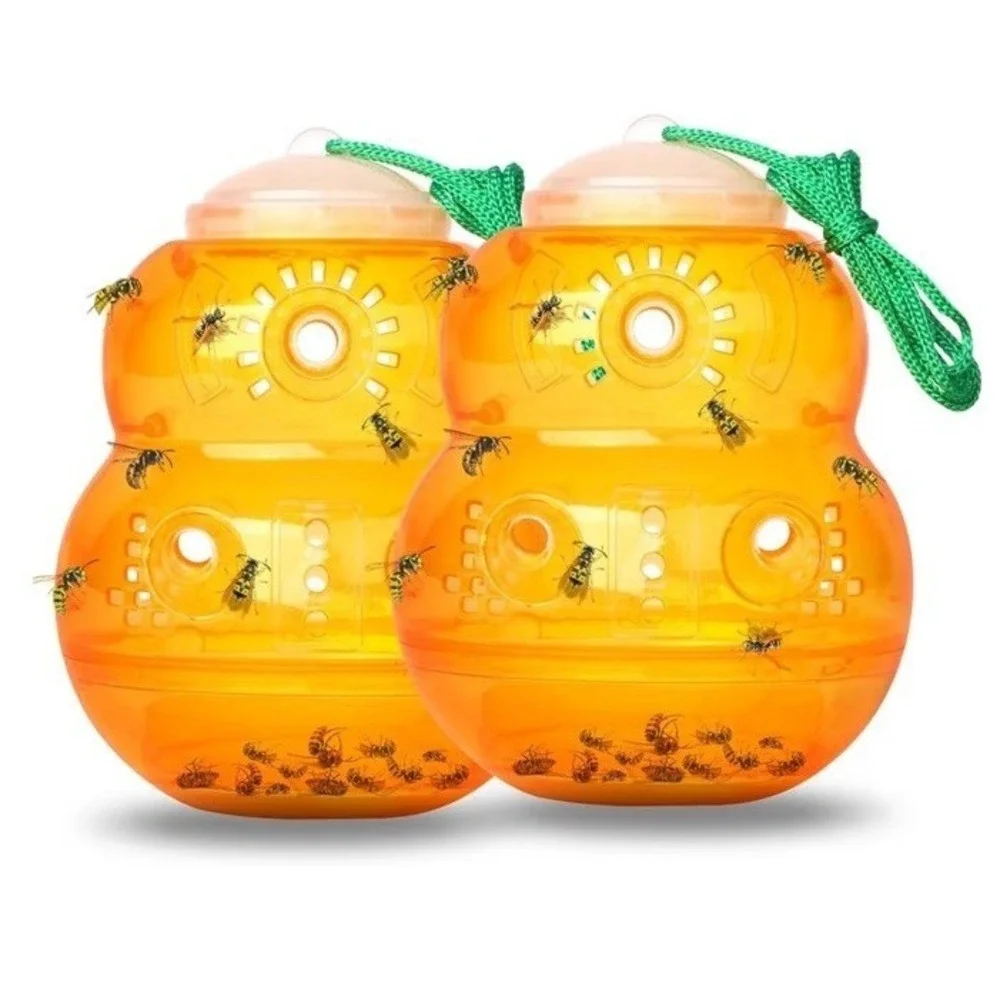 Wasps‎ Bees Traps Outdoor Hanging Catcher Deterrent Killer Insect Catcher 2 Pack